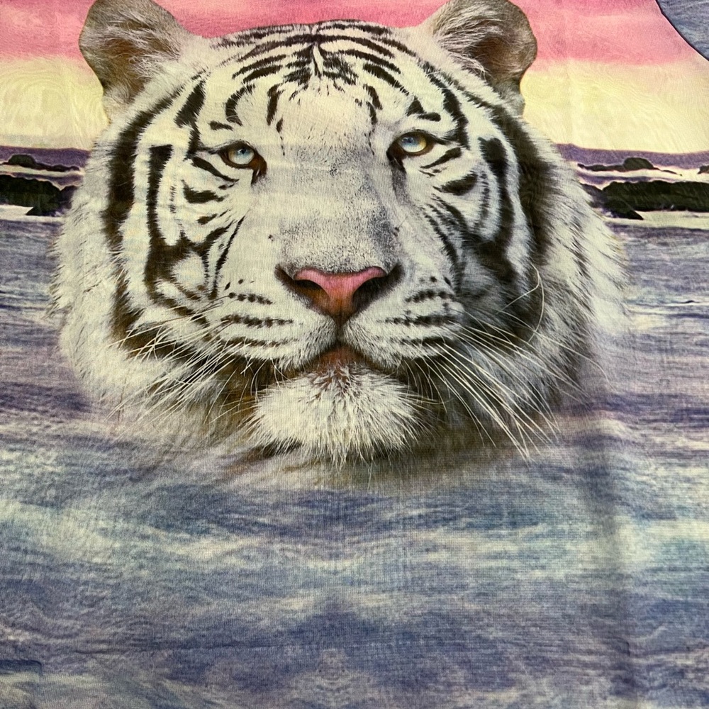 NWOT WILDFOX TIGER SHEER T SHIRT - Picture 2 of 7